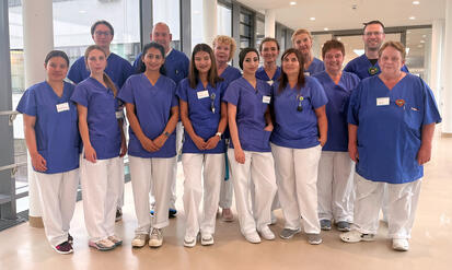 Station Diedamskopf, von rechts: Stationsleitung Frau Mücke mit Team (Bild: GLKN)