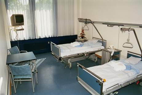 Patientenzimmer im Vincentius Krankenhaus