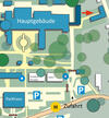 Lageplan der Pflegedirektion HBK