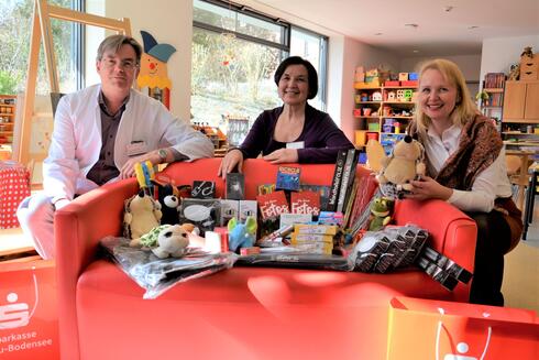 Spende Förderverein und Sparkasse